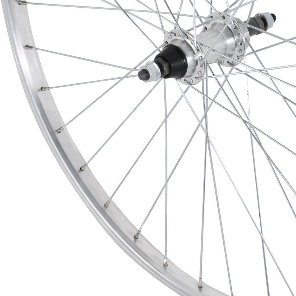 Koło do roweru MTB Rockrider 26"  tylne 1-komorowe V-brake wolnobieg przykręcane