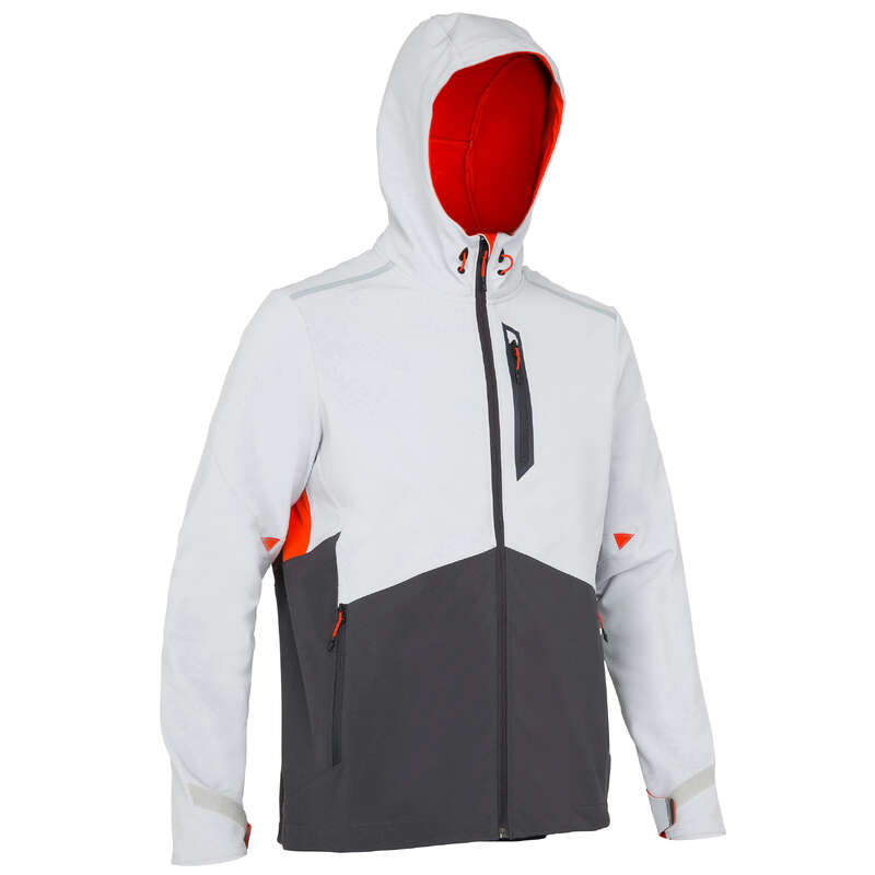 TRIBORD 900 Men's Softshell Fleece Sailing Jacket Grey...