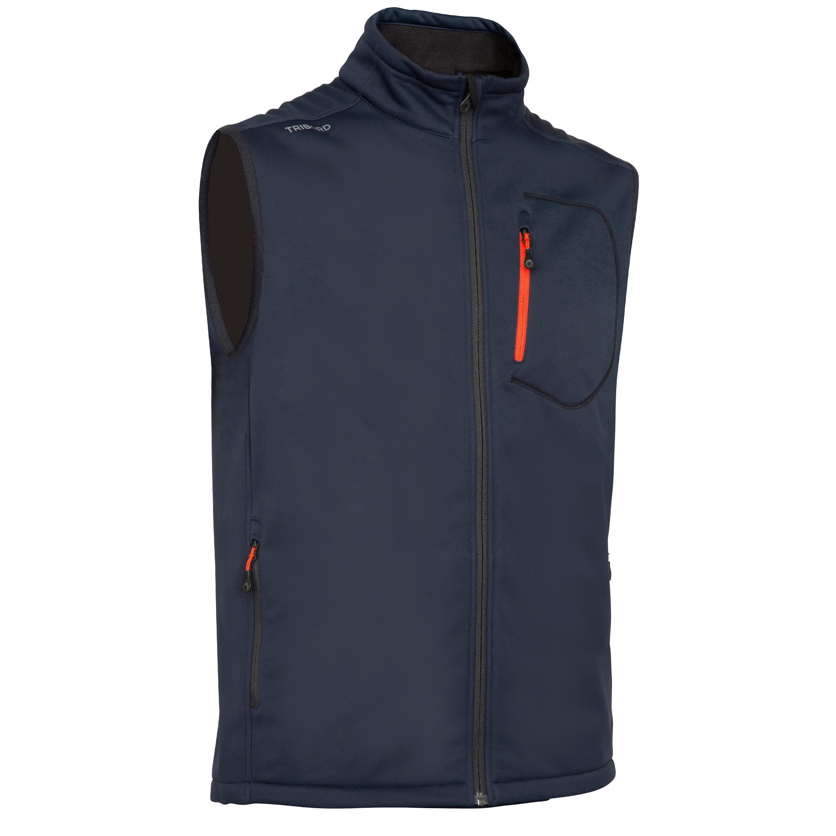 TRIBORD Race Men's Sleeveless Softshell Sailing Gilet - Dark Blue