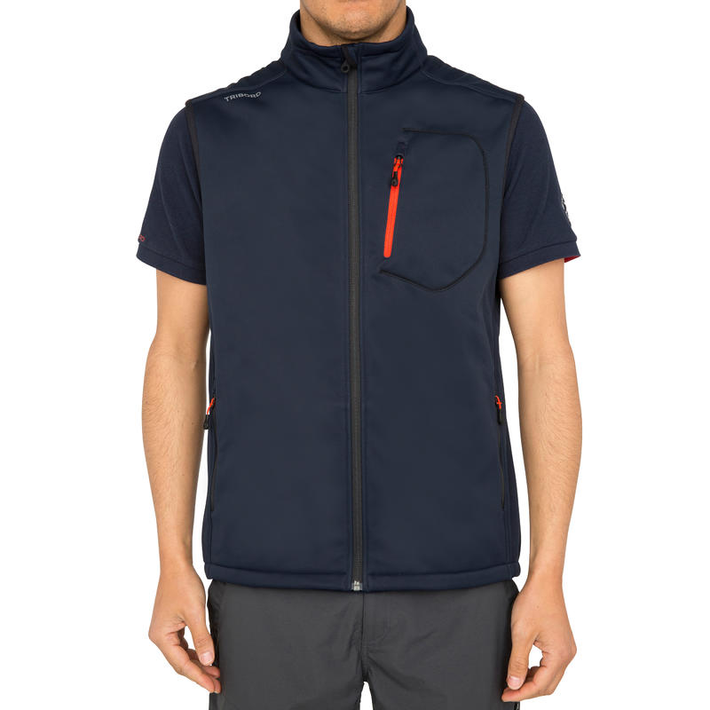 Gilet softshell sans manches bateau homme RACE bleu fonc Gilet softshell sans manches bateau homme RACE bleu fonc