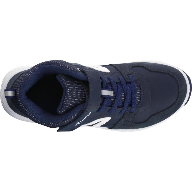 Çocuk Mavi Deri Cırt Cırtlı Spor Ayakkabı Protect 560