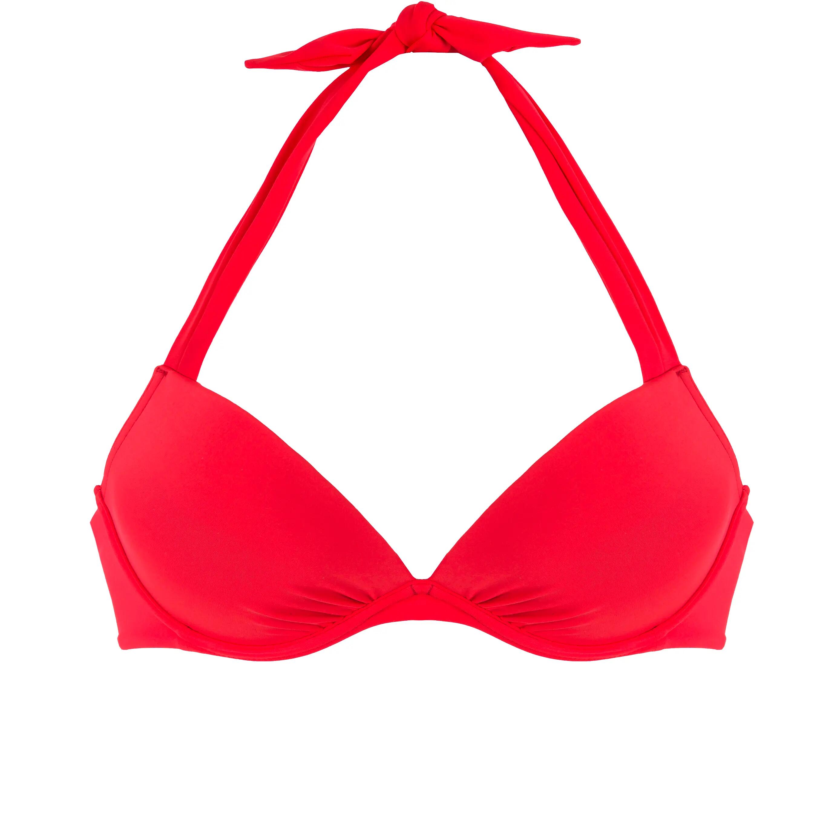 Haut de maillot de bain femme push up ELENA ROUGE sur basque , avec armatures 4/13