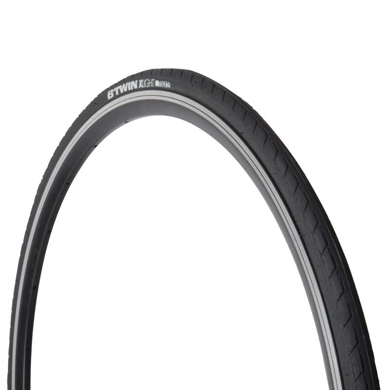 B'TWIN Resist 9 700X25 Protect+ Flex Bead Road Bike Tyre...