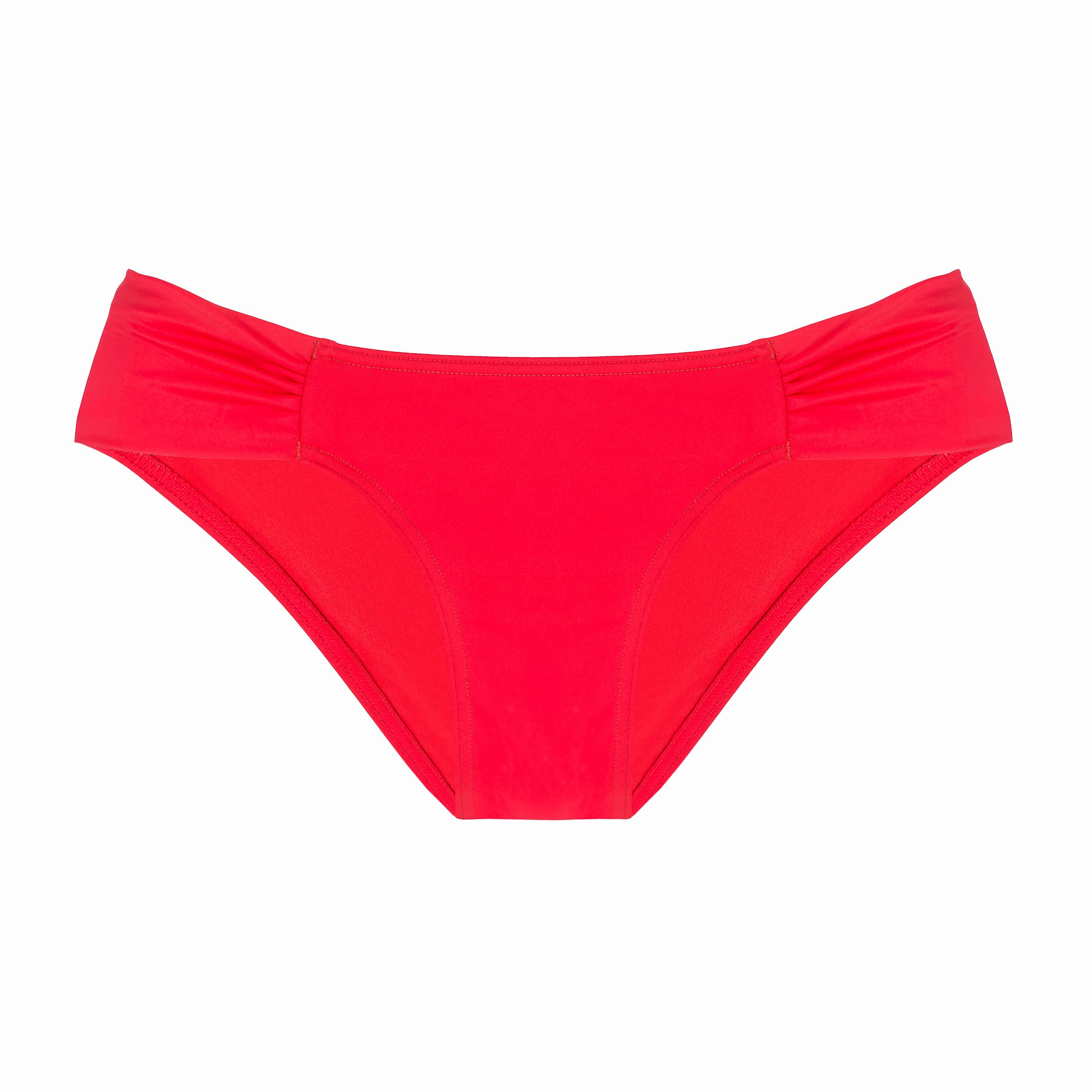 Sana Women'S Ultra Low-Cut Brazilian Briefs - Red  4/10