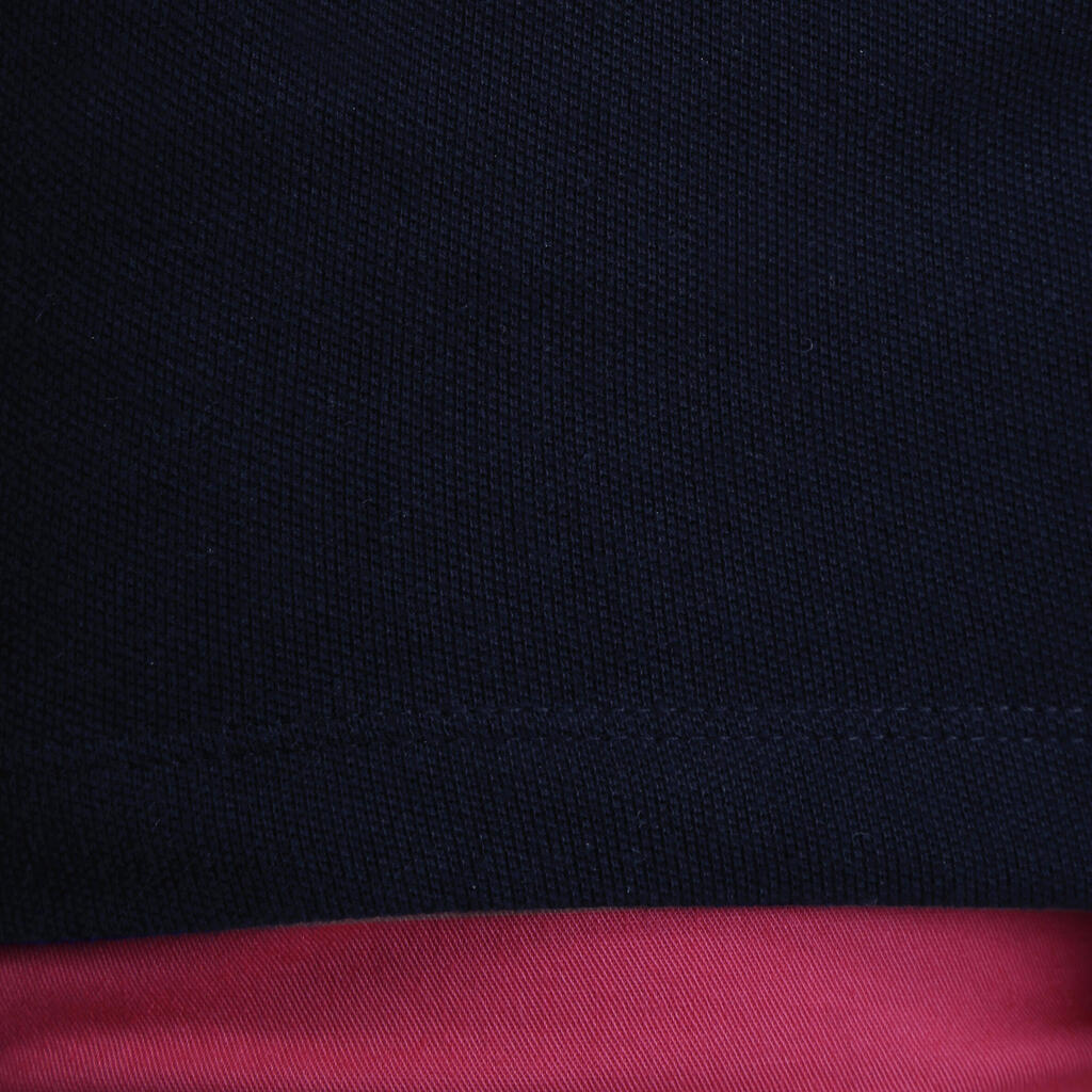Damen Golf Poloshirt langarm - MW500 rosa