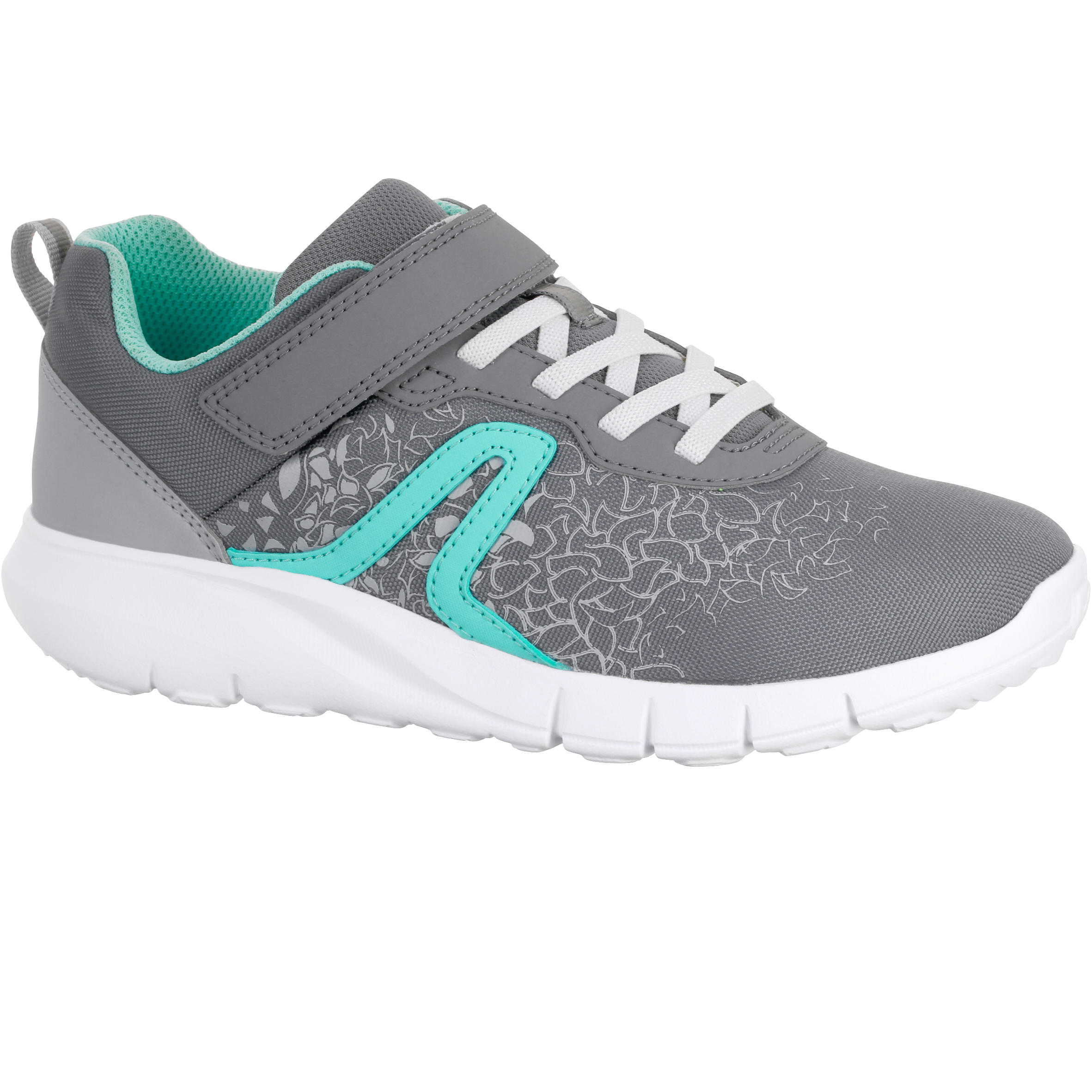 Soft 140 children's fitness walking shoes grey/turquoise 1/12