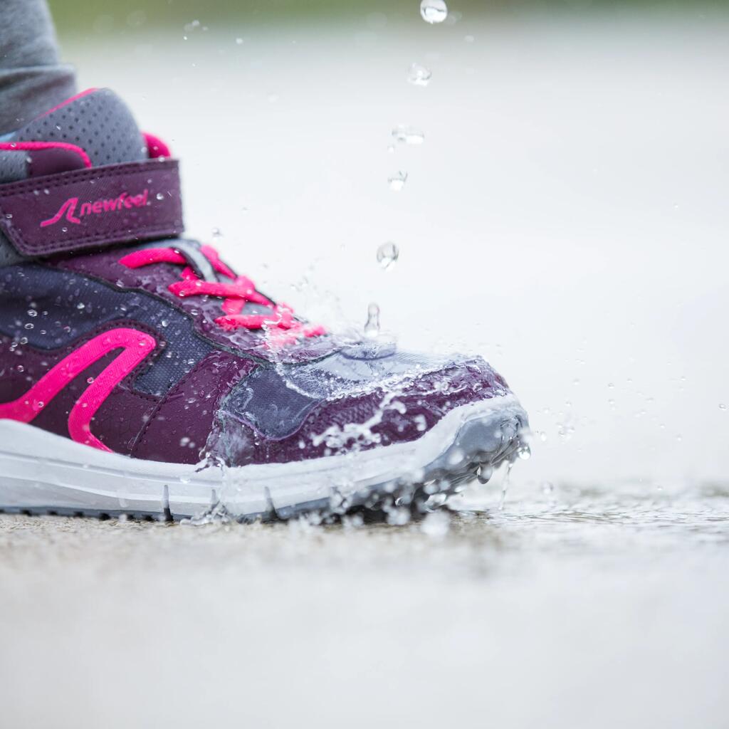 Sportschuhe Walking Protect 580 wasserdicht Kinder pflaume/rosa