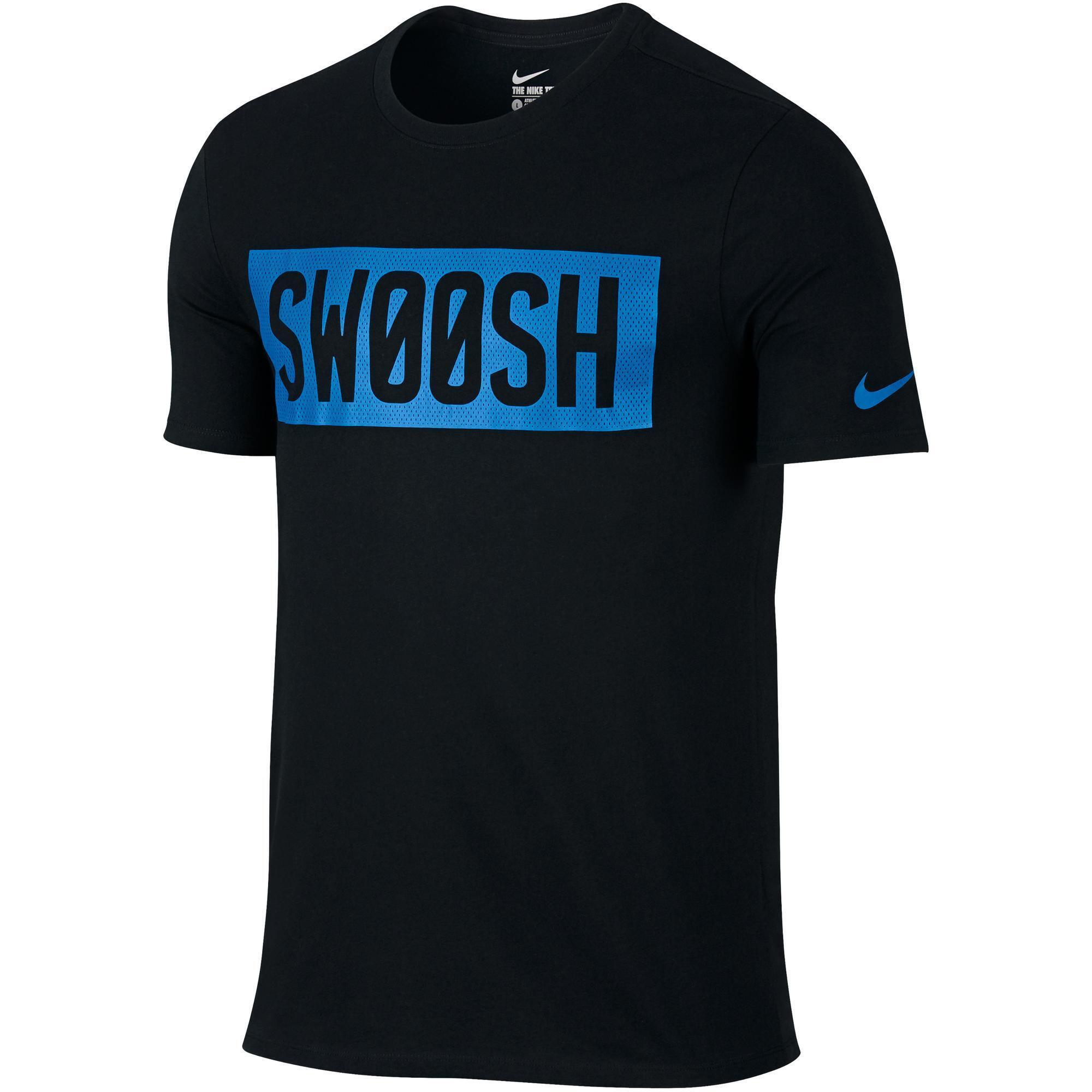 NIKE Swoosh Fitness T-Shirt - Black