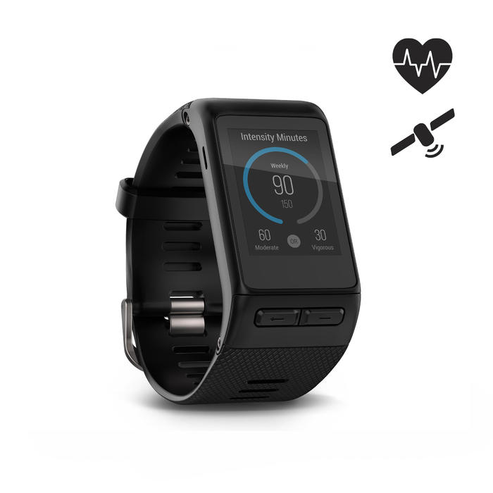 Reloj conectado multideporte con pulsómetro muñeca y GPS Vivoactive HR negro