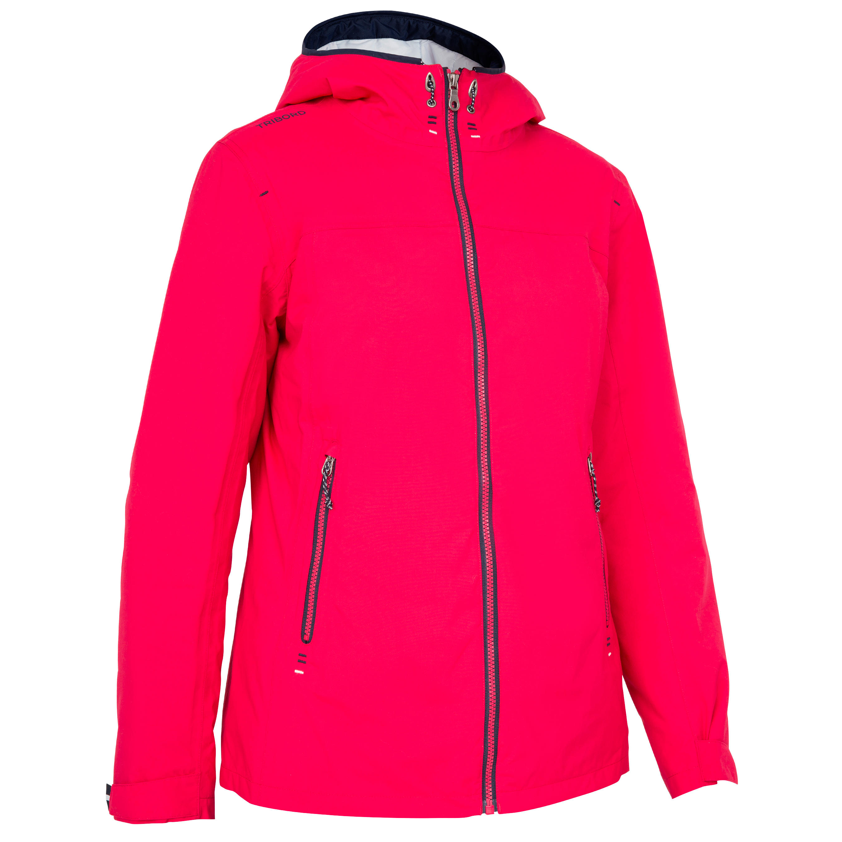 TRIBORD 100 Women's Warm, Windproof & Waterproof Sailing Oilskin - Pink