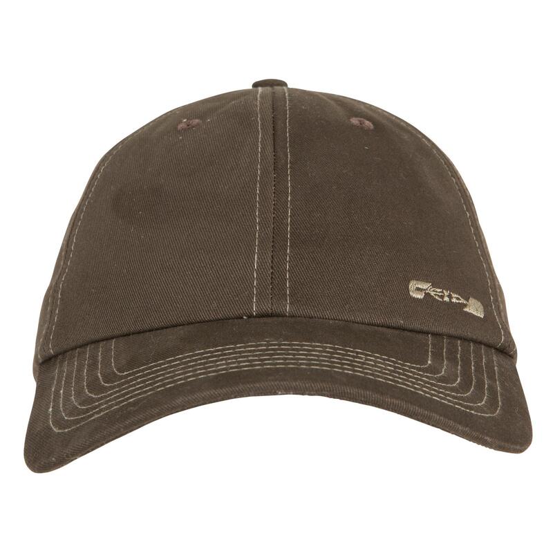 CASQUETTE CHASSE TAIGA 100 CHAUDE MARRON