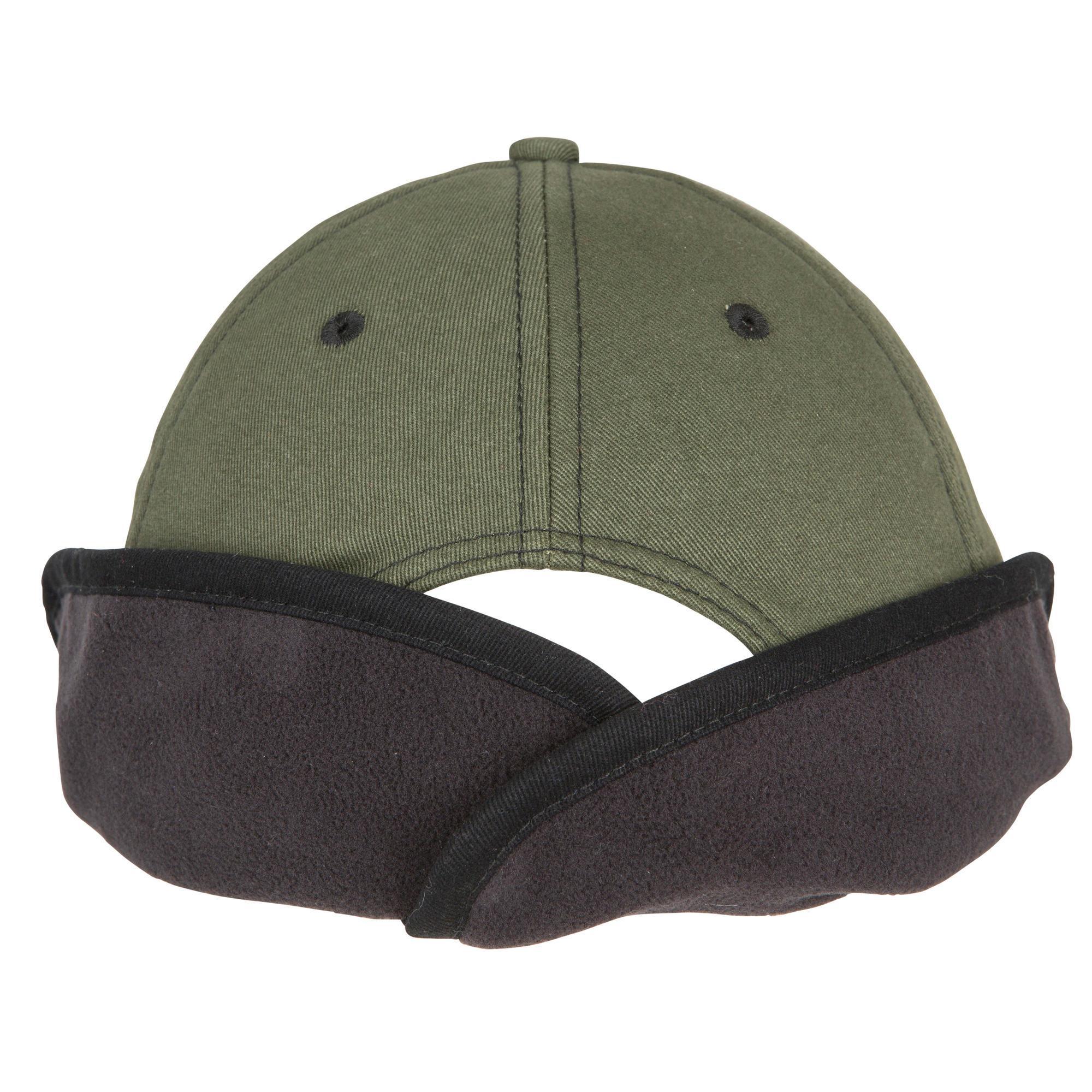 Casquette chasse polaire chaude 500 verte SOLOGNAC Decathlon