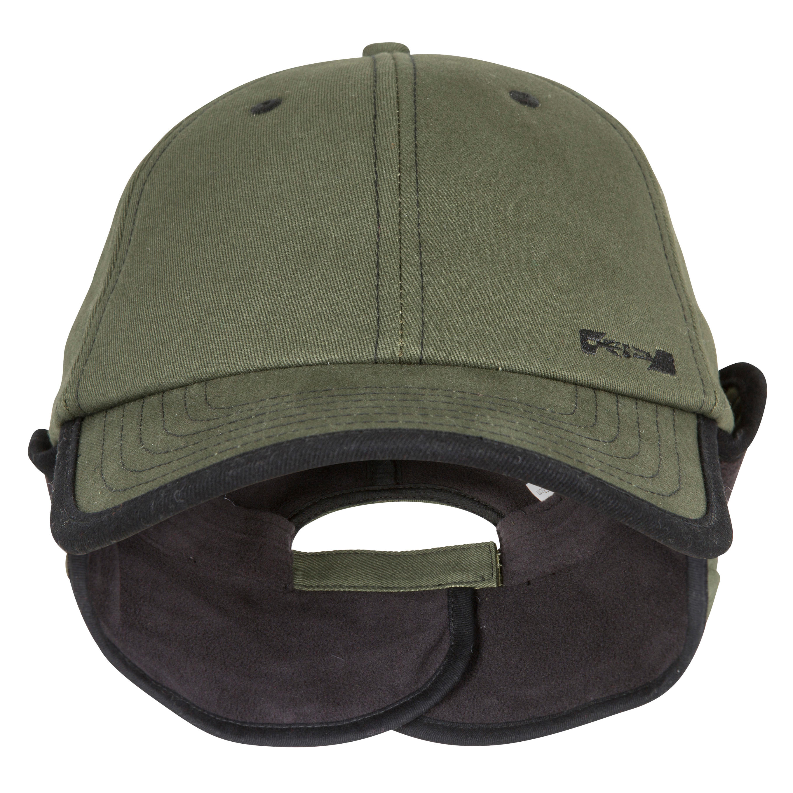 Casquette chasse polaire  chaude 500 verte 9/12