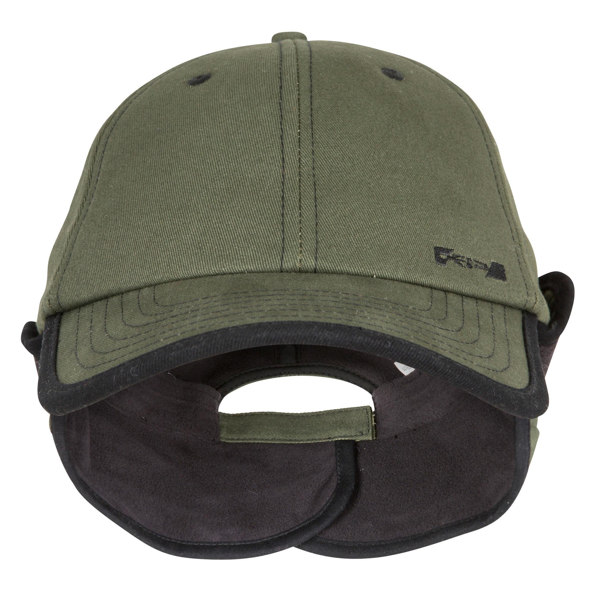 Casquette chasse polaire chaude 500 verte SOLOGNAC Decathlon