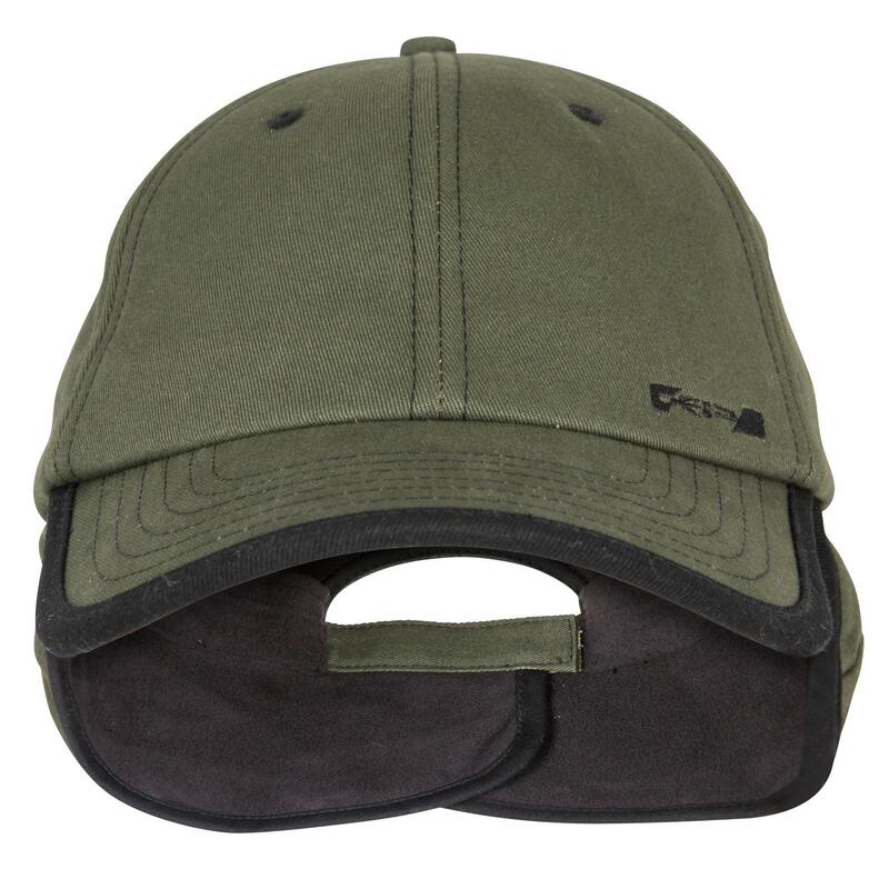 Casquette chasse polaire chaude 500 verte