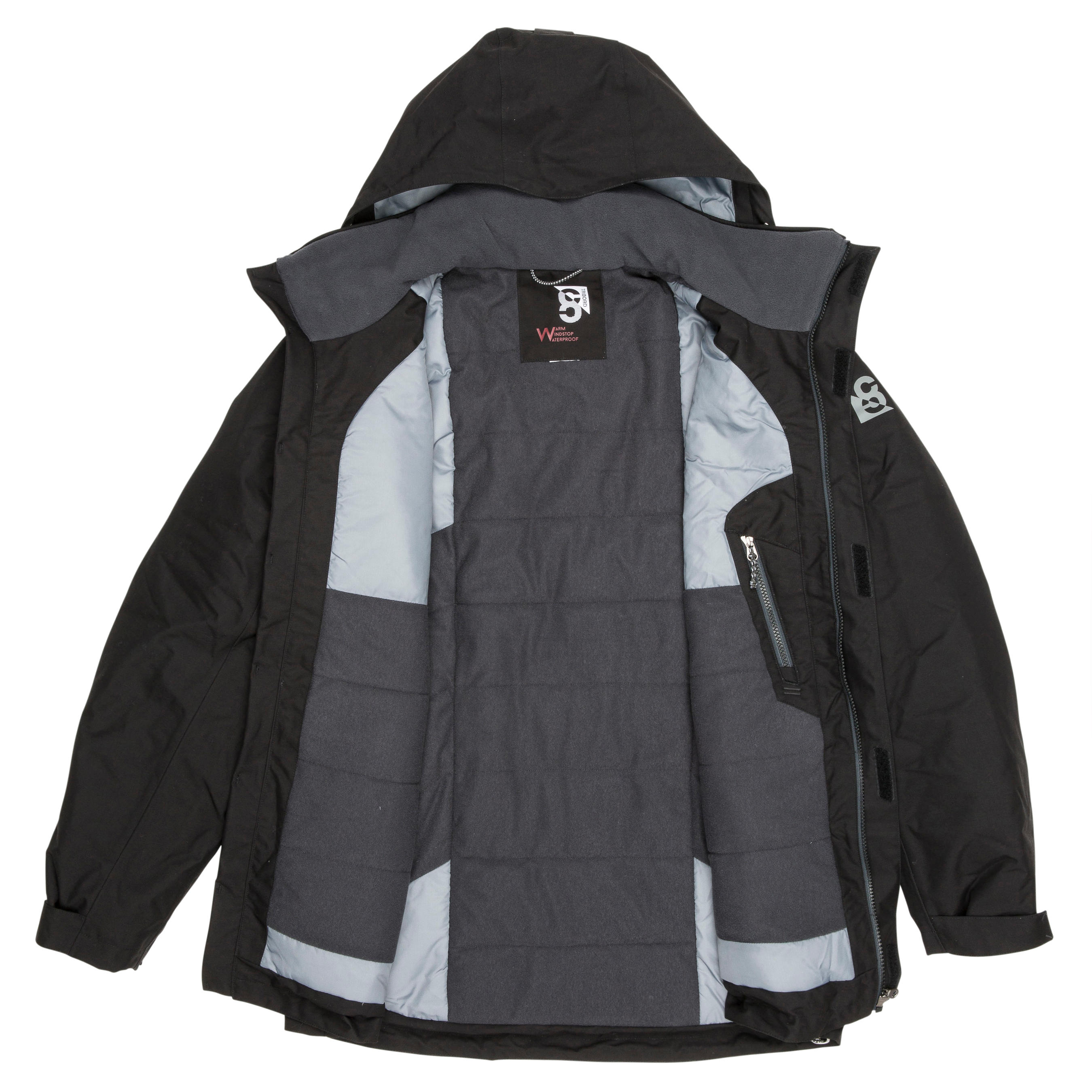 Second Life - 100 Men's Warm Sailing Jacket - Black - EXCELLENT 3/15