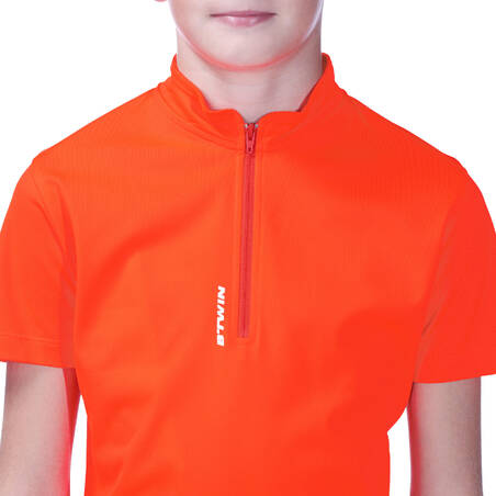300 Kids' Short Sleeve Cycling Jersey - Red