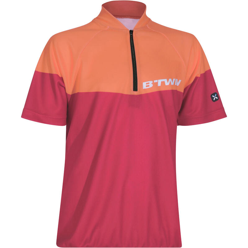 Maillot manches courtes vélo enfant 500 rouge