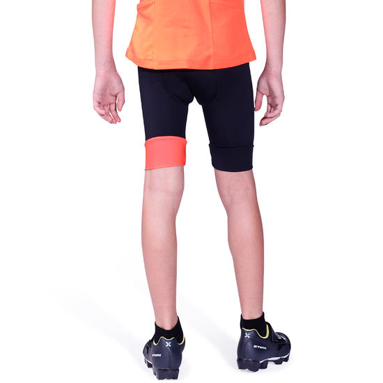 Cuissard sans bretelle vélo enfant 500 noir/rouge Cuissard sans bretelle vélo enfant 500 noir/rouge