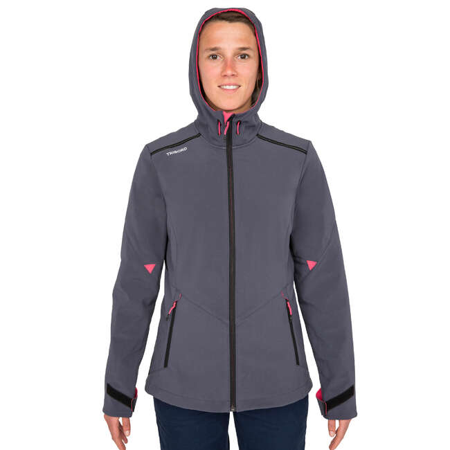 TRIBORD Cruise Women's Sailing Softshell - Dark Grey ...