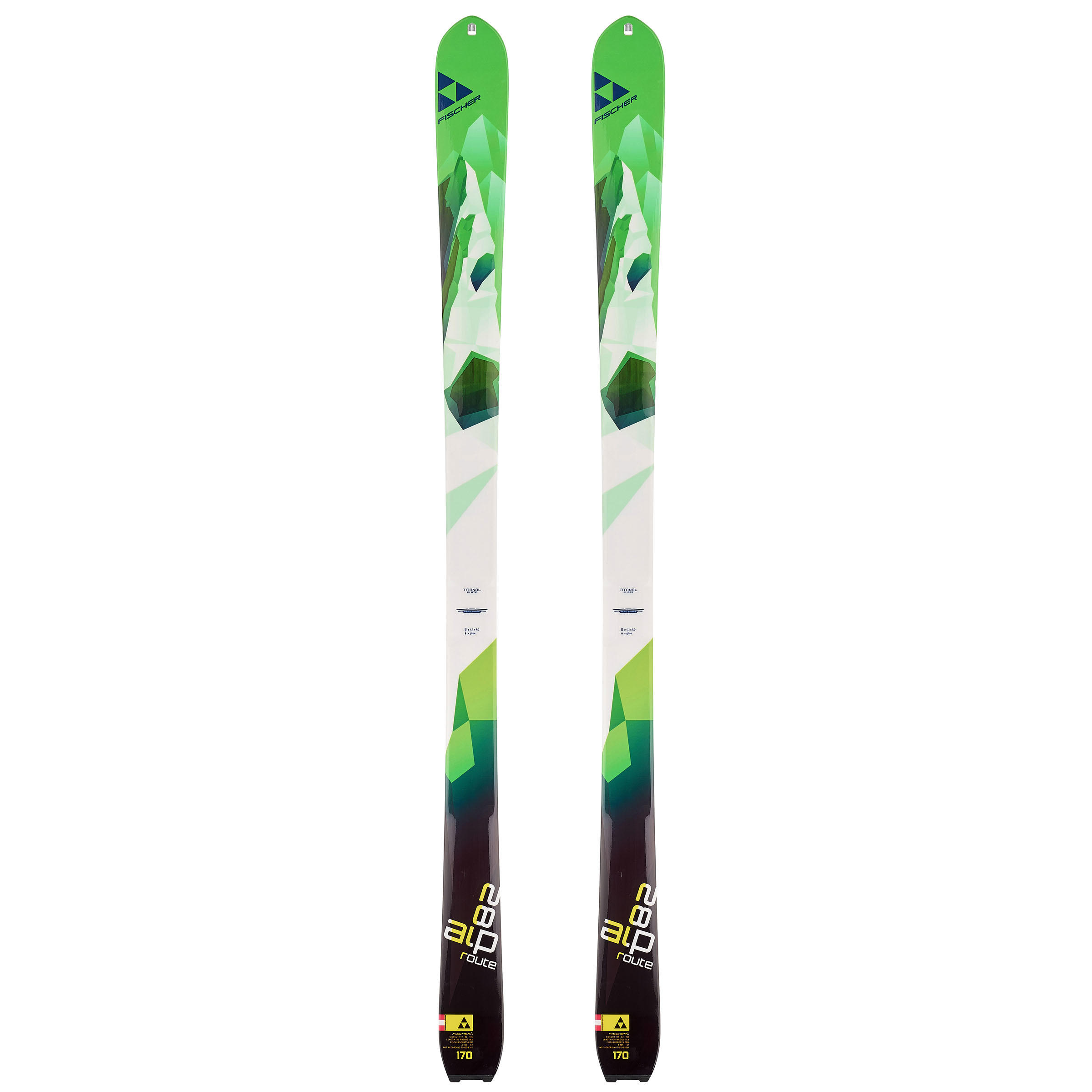 FISCHER Alproute 82 Cross-Country Skis - Green