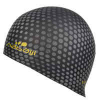 Silicone Print Swim Cap - Dot Silver