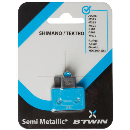 Bantalan Rem Cakram - Kompatibel dengan Shimano Deore/Tektro