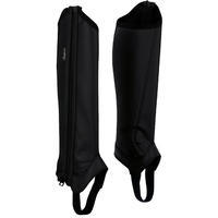 Adult Horse Riding Synthetic Half Chaps Classic - Black