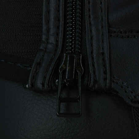 Kids' Horse Riding Classic Synthetic Half Chaps 140 - Black