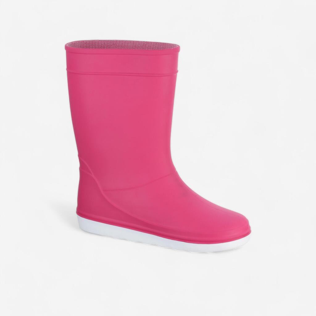 Kids’ Sailing Rain Boots 100 - Pink