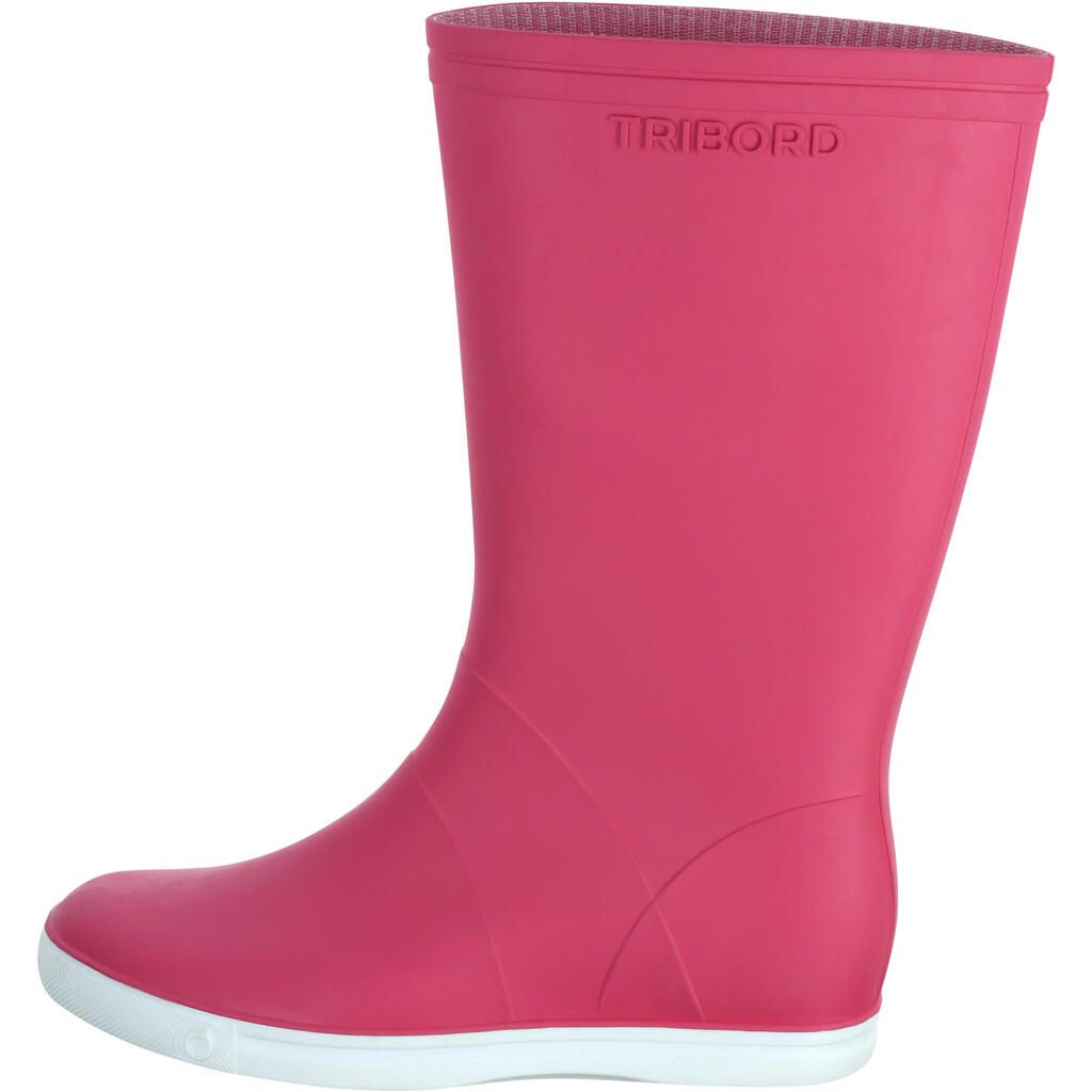 Sailing 100 Adult Sailing Wellies  - Pink