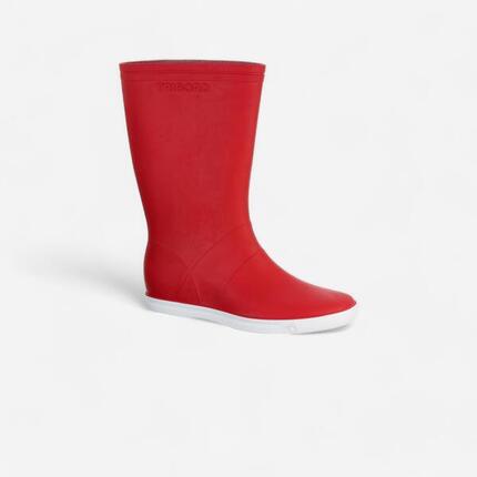 Bottes de pluie adulte SAILING 100 Rouge