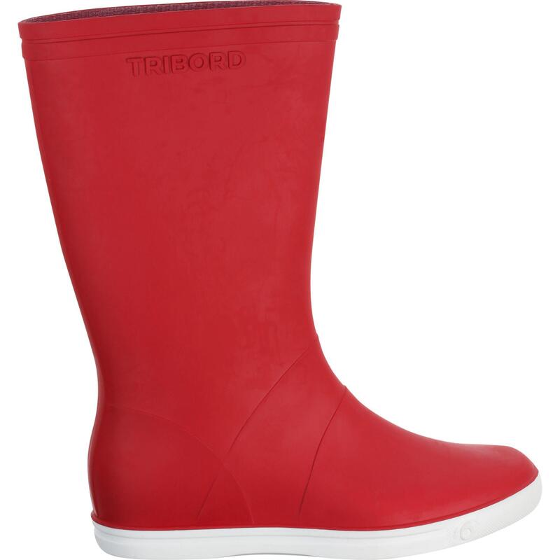 Bottes de pluie adulte SAILING 100 Rouge