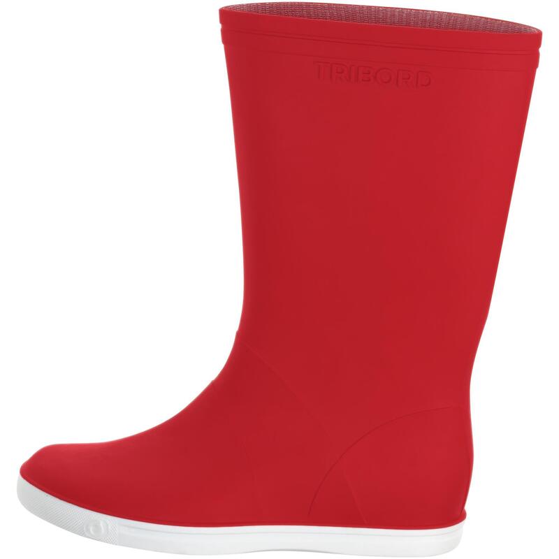 Galochas de vela adulto SAILING 100 Vermelho