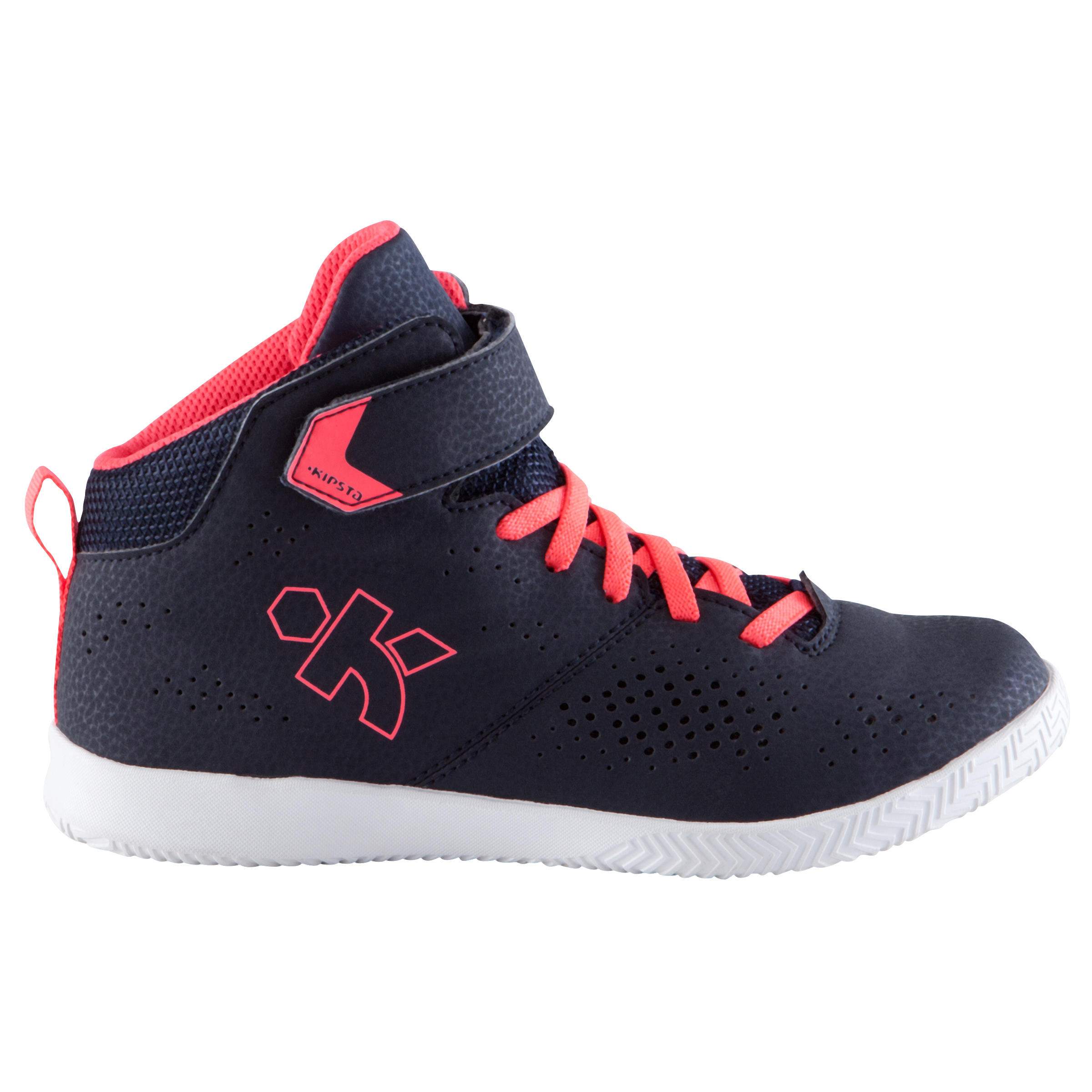 Strong 100 Kids' Basketball Shoes - Navy Blue/Pink 2/15
