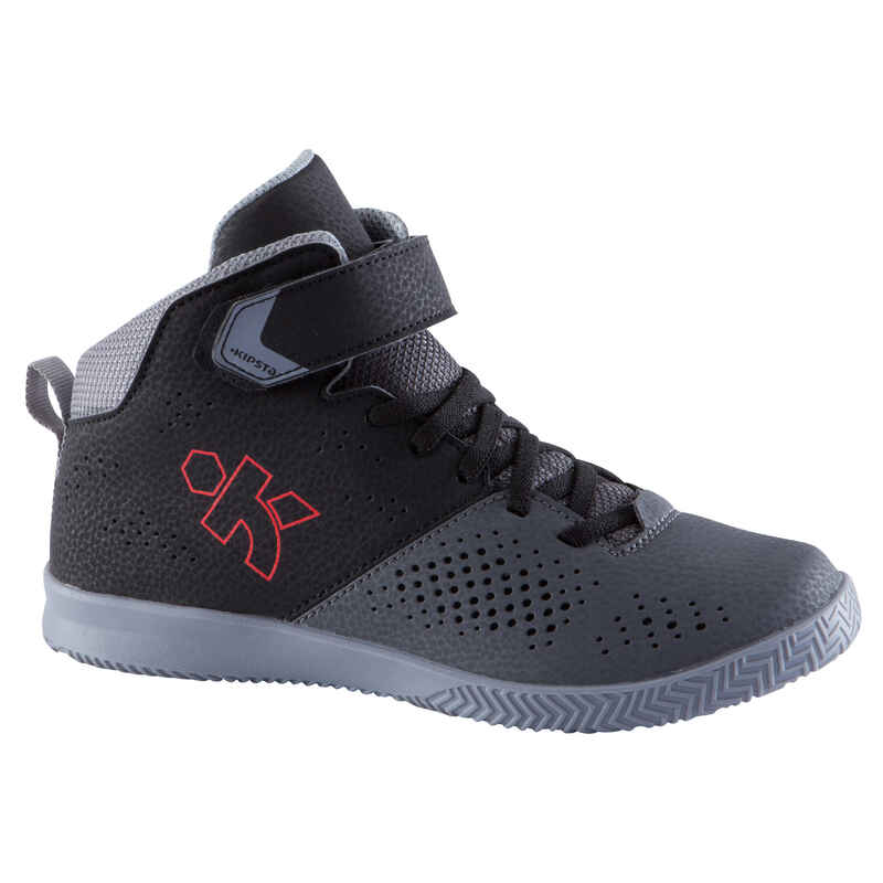 Strong 100 Kids' Basketball Shoes - Black/Grey