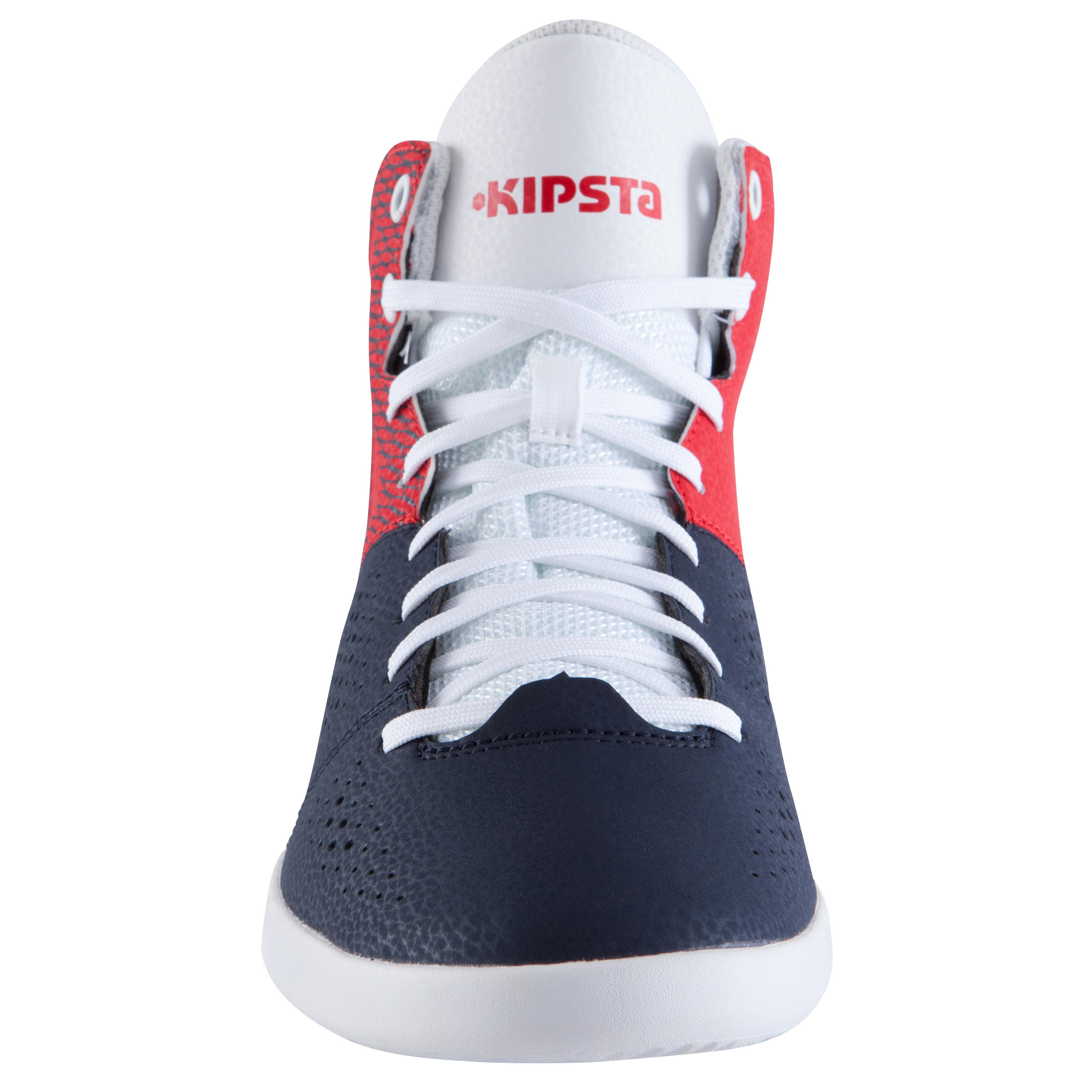 Strong 300 II Beginner Adult Basketball Shoes - Navy Blue / Red 4/15