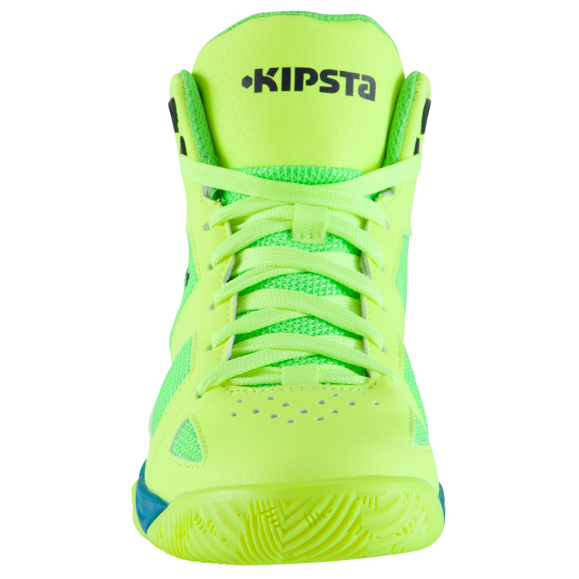 Strong 300 Kids' Basketball Shoes - Yellow/Turquoise 3/15