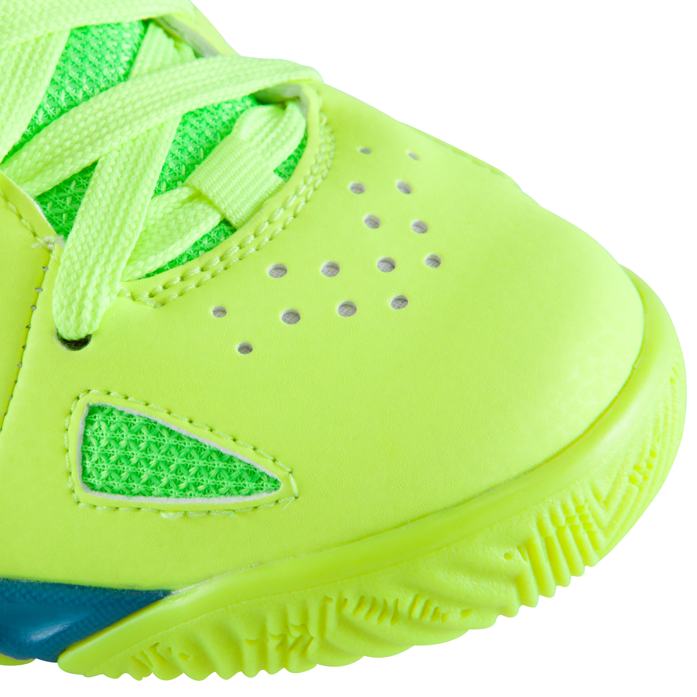 Strong 300 Kids' Basketball Shoes - Yellow/Turquoise 15/15