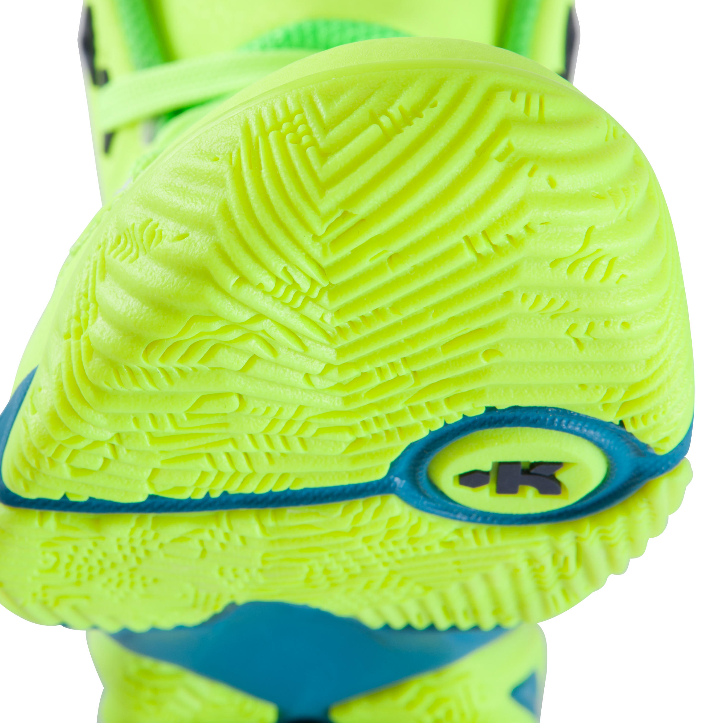 Strong 300 Kids' Basketball Shoes - Yellow/Turquoise 9/15