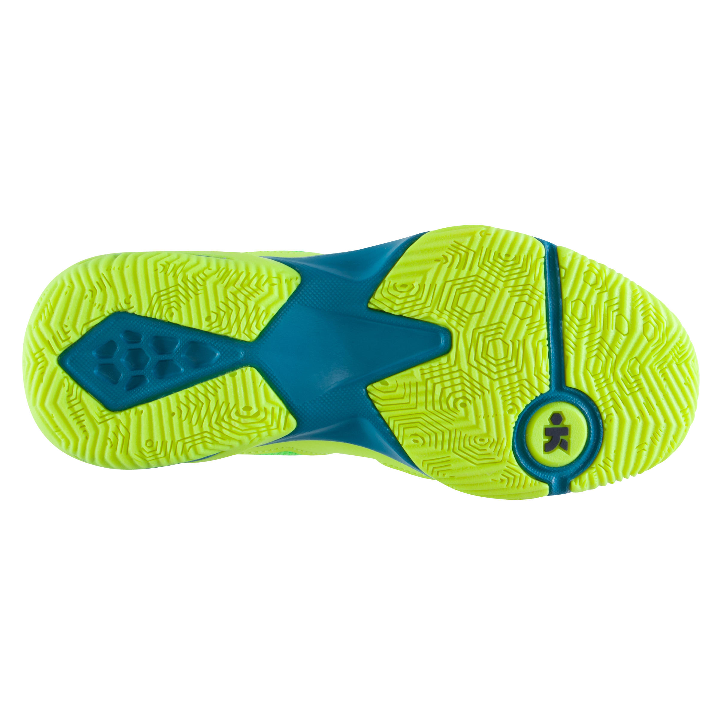 Strong 300 Kids' Basketball Shoes - Yellow/Turquoise 8/15