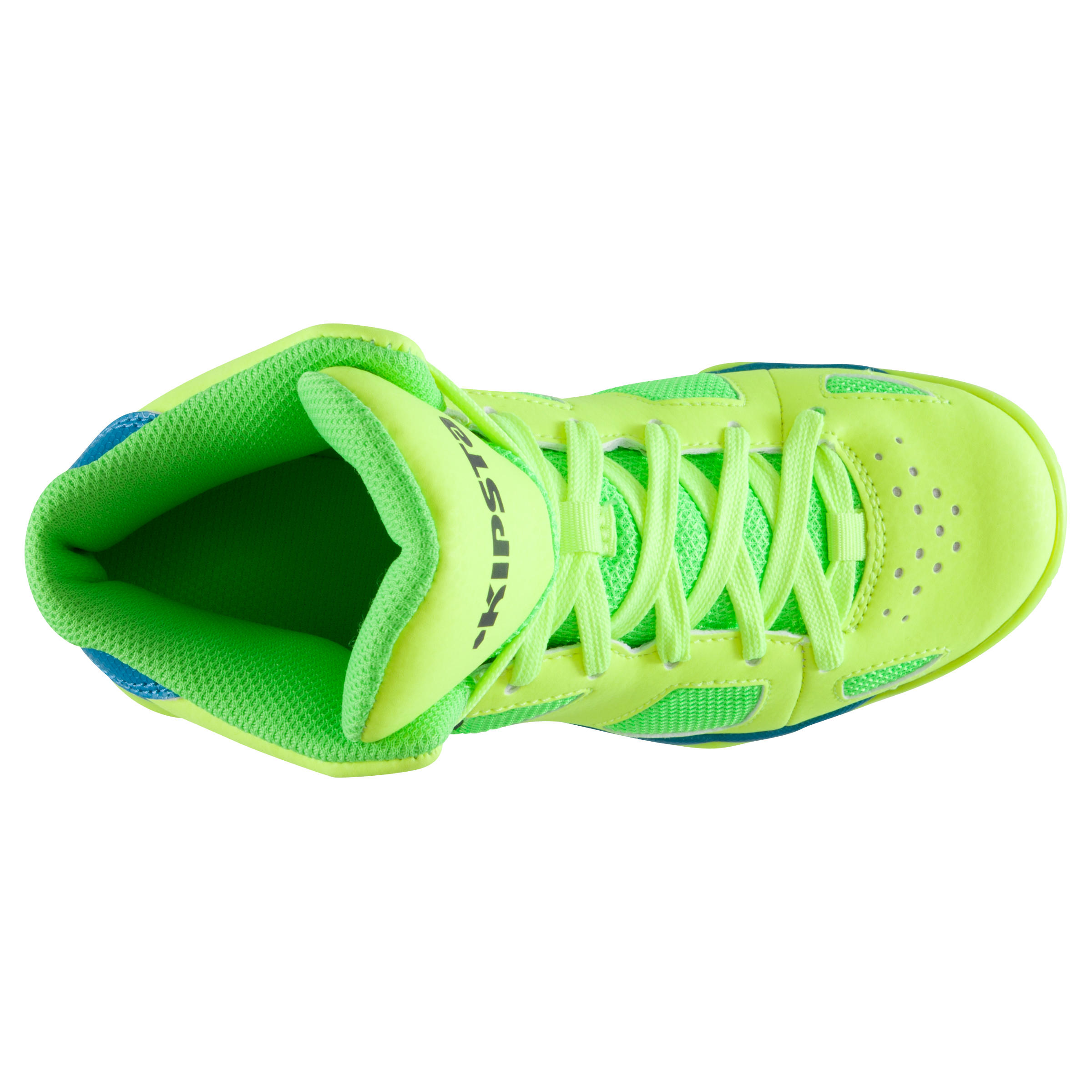 Strong 300 Kids' Basketball Shoes - Yellow/Turquoise 7/15