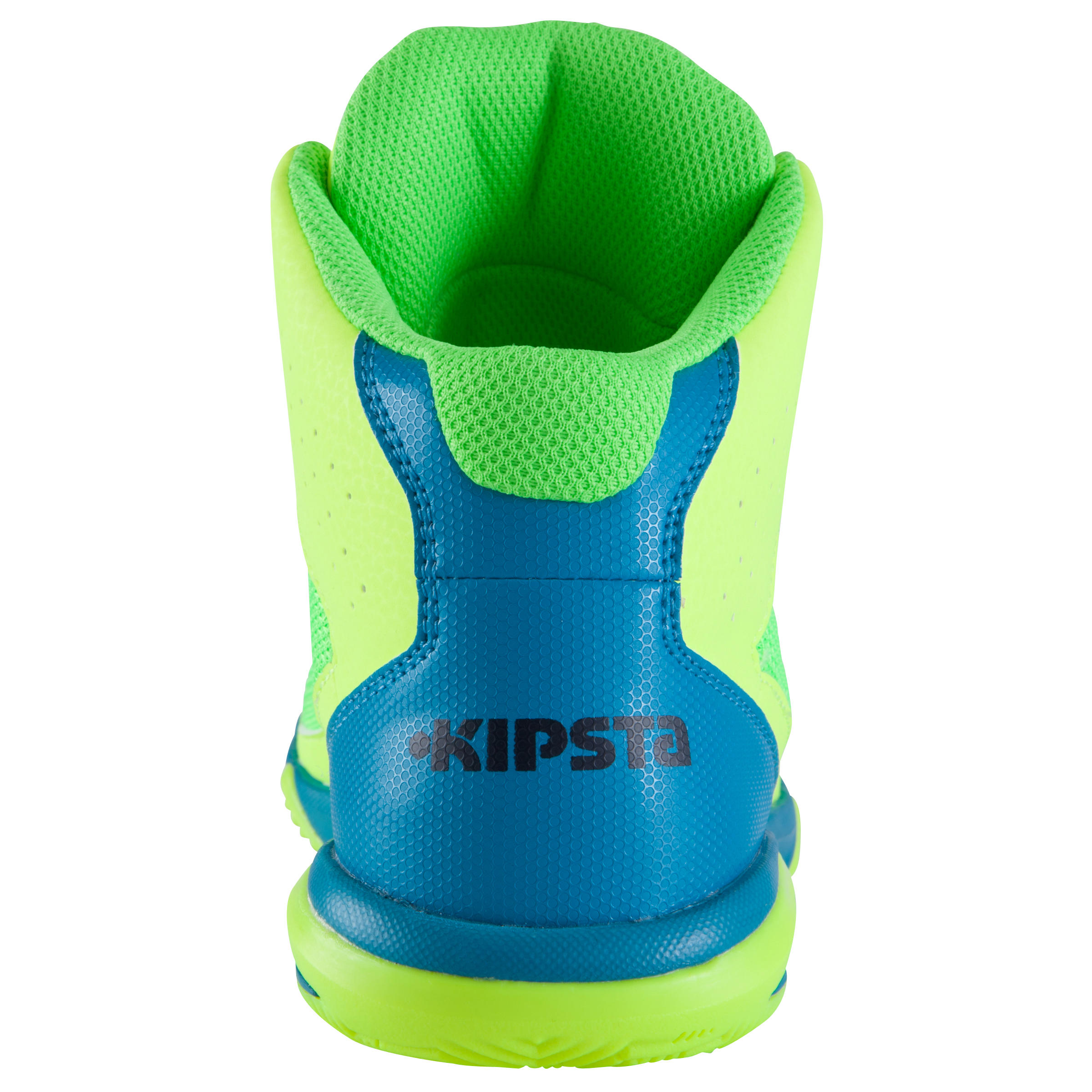 Strong 300 Kids' Basketball Shoes - Yellow/Turquoise 4/15