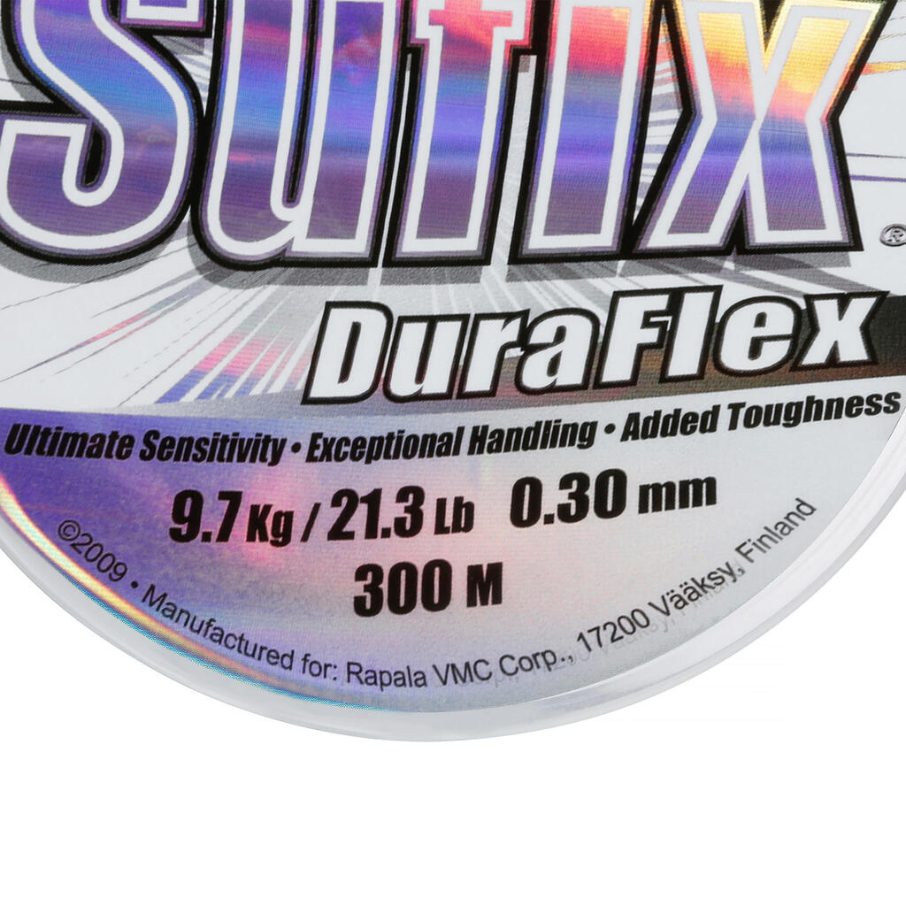 Pītā aukla makšķerēšanai jūrā “Duraflex Clear”, 300 m