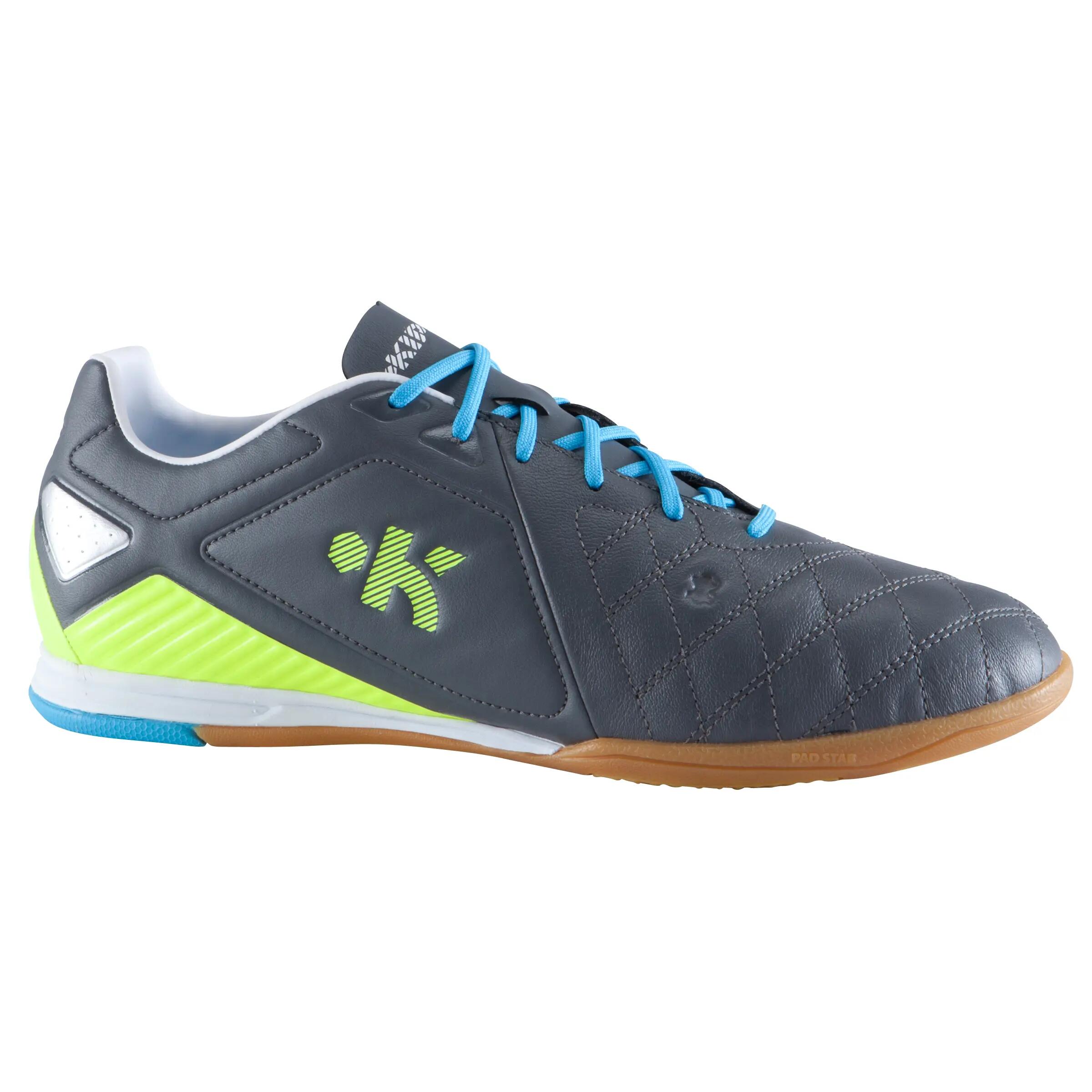 Agility 700 Pro Sala Adult Futsal Trainers - Grey Yellow 2/15