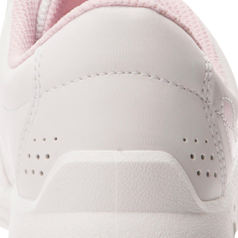 Dětské tenisové boty na suchý zip TS100  bílo-růžové