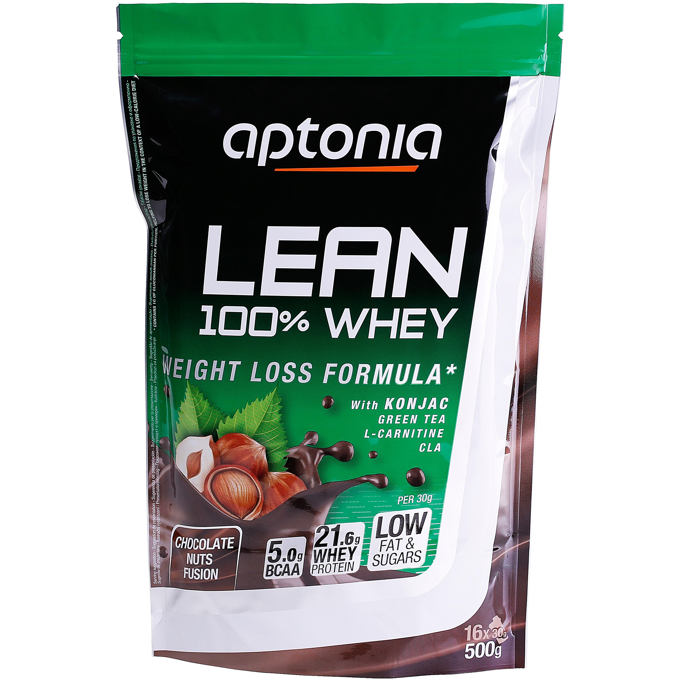 DOMYOS LEAN WHEY 9 high-protein drink mix powder chocolate-hazelnut 500g