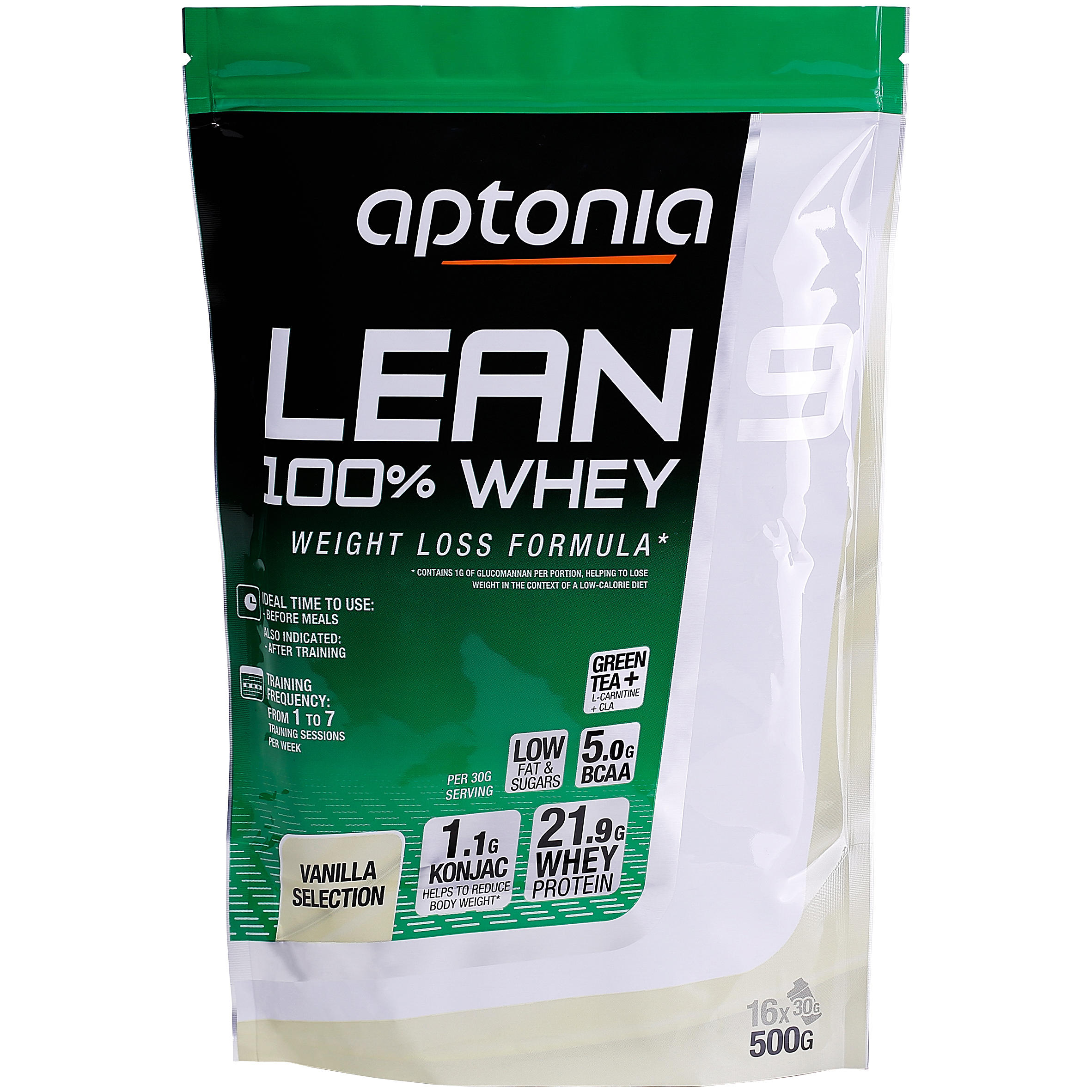 Lean Whey 9 High Protein Shake Mix 500g - Vanilla 1/7