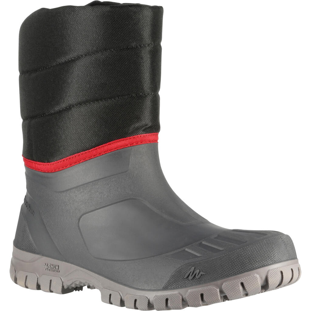 Schneestiefel SH100 Warm Wasserdicht Halbhoch Herren schwarz