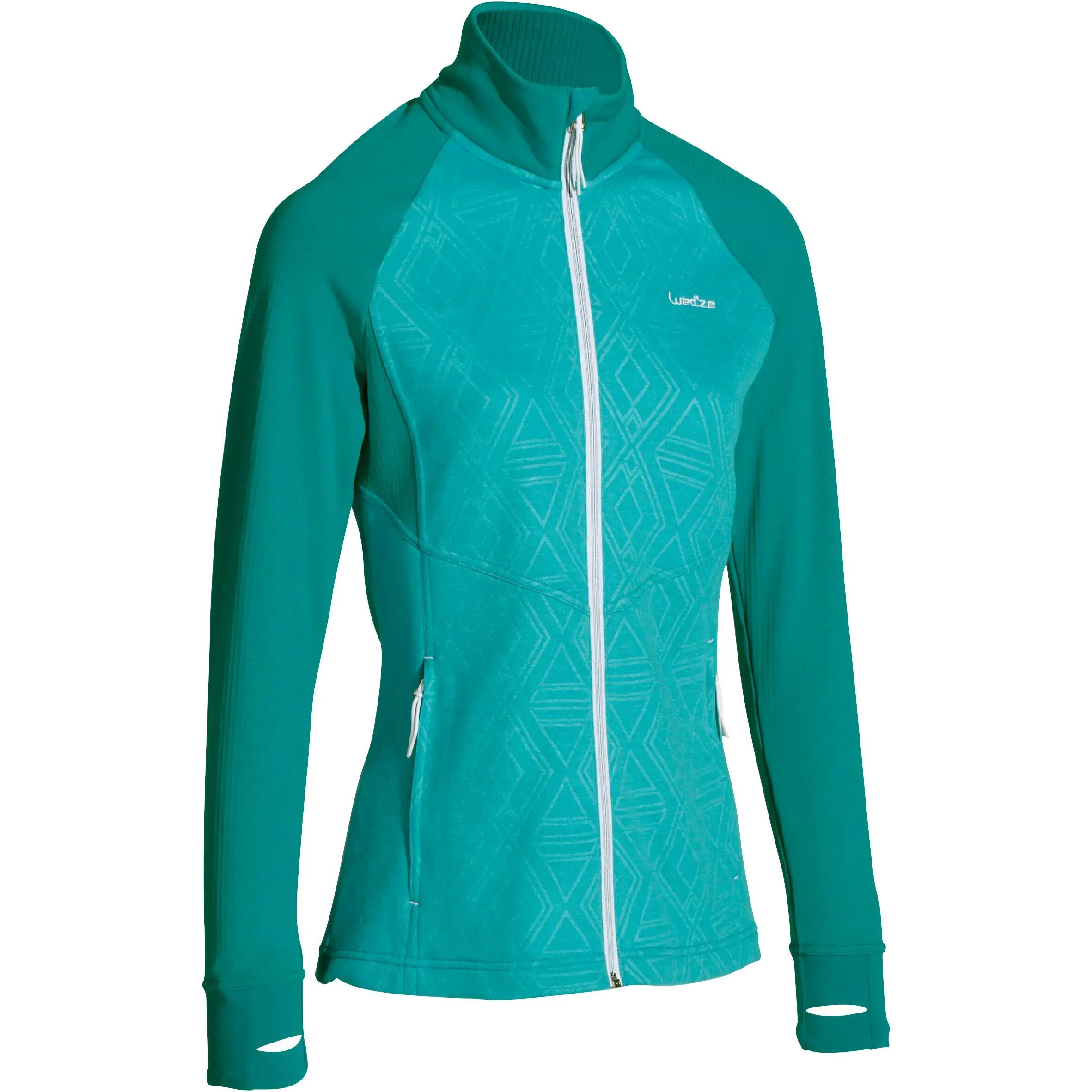 MID WARM 500 WOMEN'S SKI TOP - BLUE 1/2